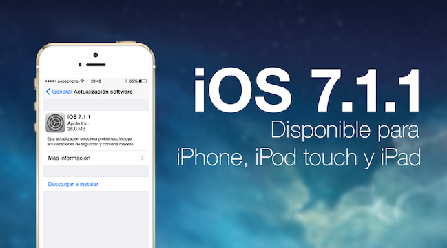 iOS 7.1.1 iPhone iPad iPod Touch