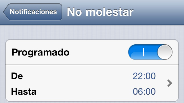 No Molestar iOS