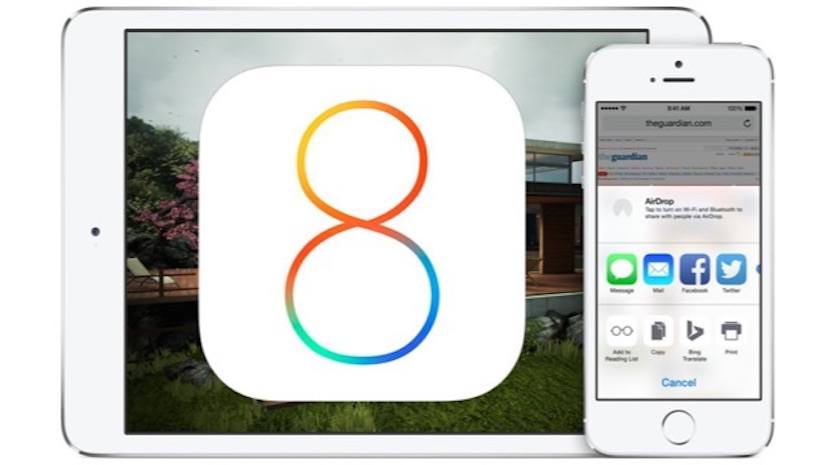 Dispositivos con iOS 8 de Apple Instalado