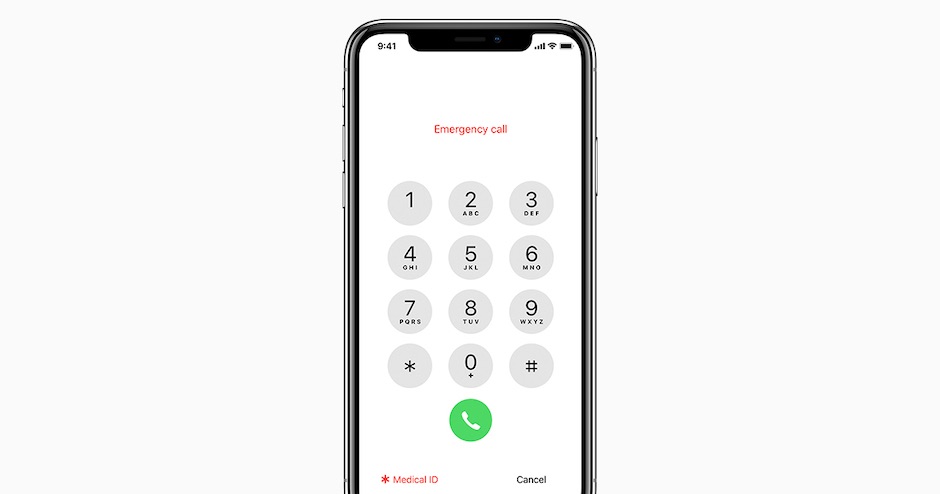 Llamada de Emergencia en el iPhone de Apple